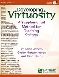 Developing Virtuosity, Book 2 Violin string method book cover Thumbnail